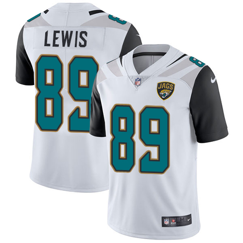 Nike Jaguars #89 Marcedes Lewis White Youth Stitched NFL Vapor Untouchable Limited Jersey - Click Image to Close